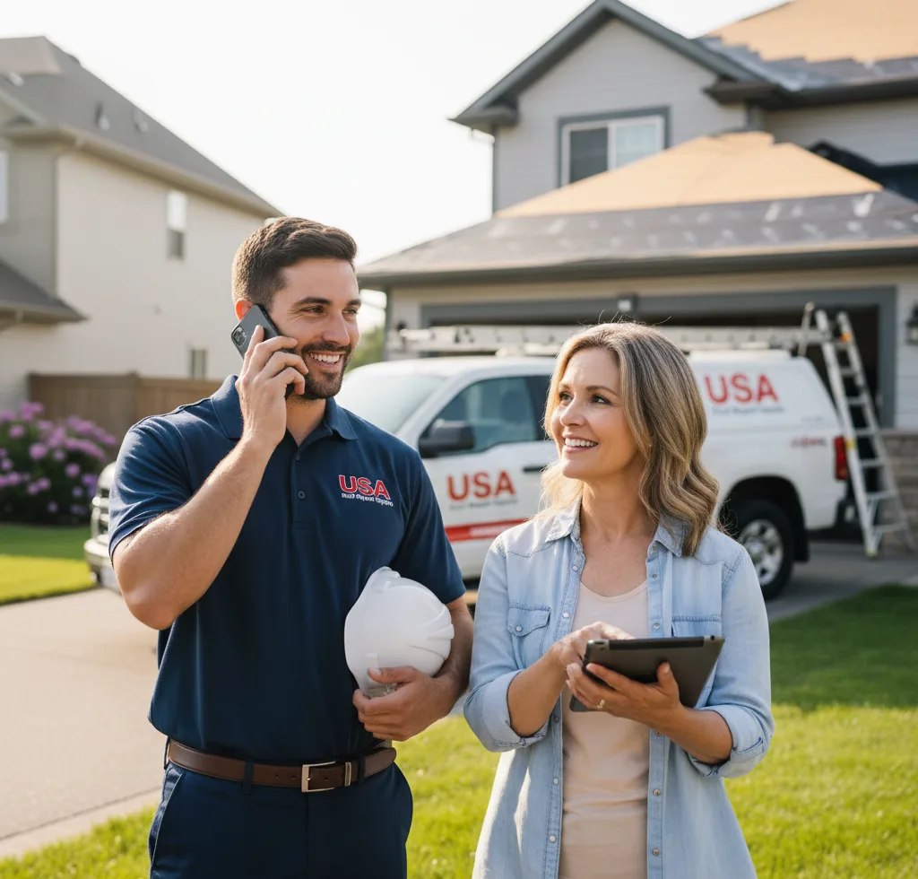 USA Roof Repair Experts customer support in Mishicot